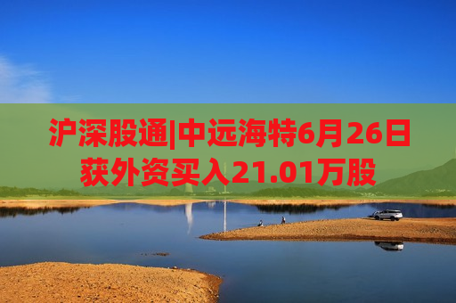 沪深股通|中远海特6月26日获外资买入21.01万股  第1张