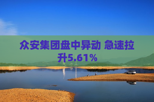 众安集团盘中异动 急速拉升5.61%