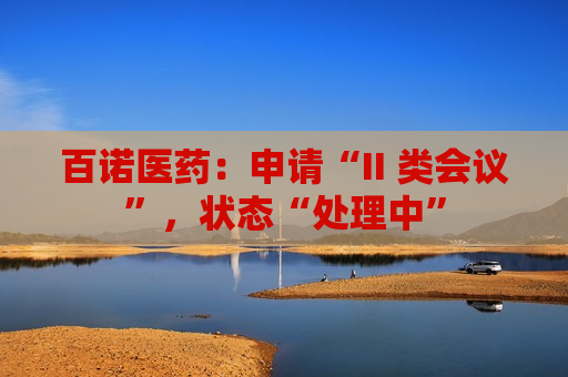 百诺医药：申请“II 类会议”，状态“处理中”  第1张