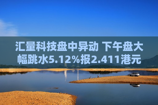 汇量科技盘中异动 下午盘大幅跳水5.12%报2.411港元