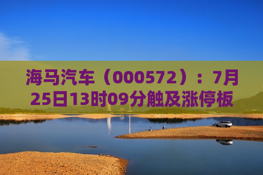 海马汽车（000572）：7月25日13时09分触及涨停板