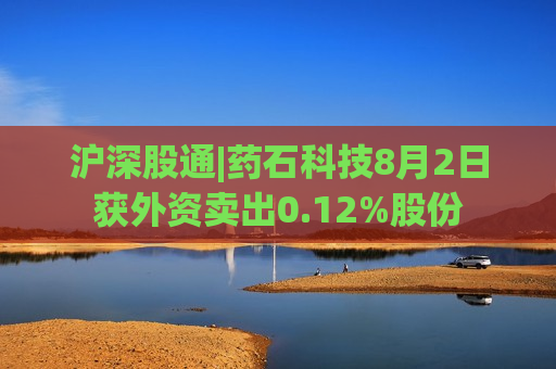 沪深股通|药石科技8月2日获外资卖出0.12%股份