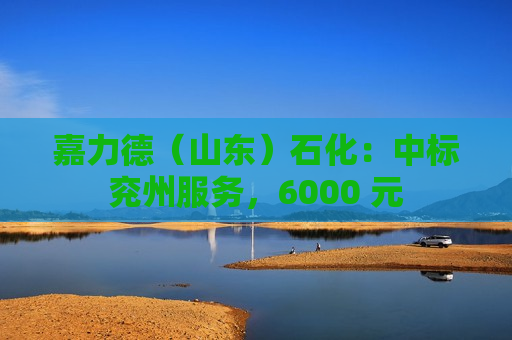 嘉力德（山东）石化：中标兖州服务，6000 元