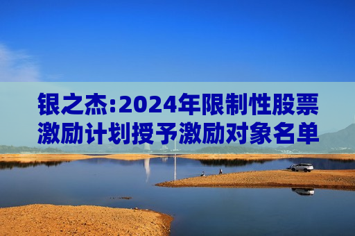 银之杰:2024年限制性股票激励计划授予激励对象名单（授予日）