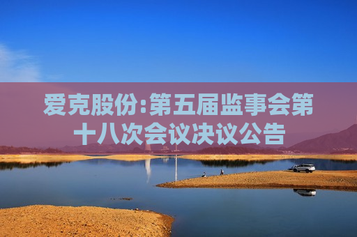 爱克股份:第五届监事会第十八次会议决议公告