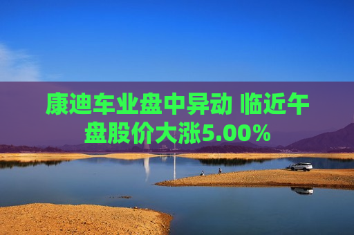 康迪车业盘中异动 临近午盘股价大涨5.00%  第1张
