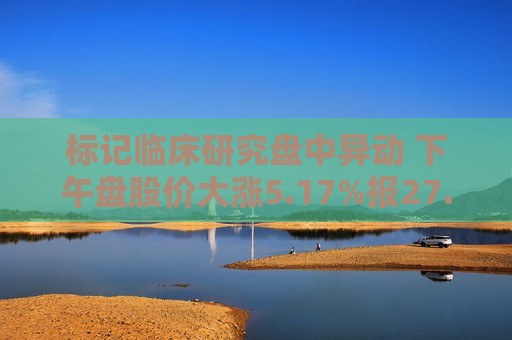 标记临床研究盘中异动 下午盘股价大涨5.17%报27.35美元