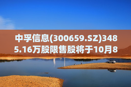 中孚信息(300659.SZ)3485.16万股限售股将于10月8日上市流通