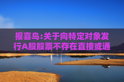 报喜鸟:关于向特定对象发行A股股票不存在直接或通过利益相关方向参与认购的投资者提供财务资助或补偿的公告