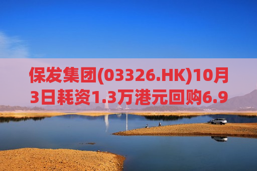 保发集团(03326.HK)10月3日耗资1.3万港元回购6.9万股