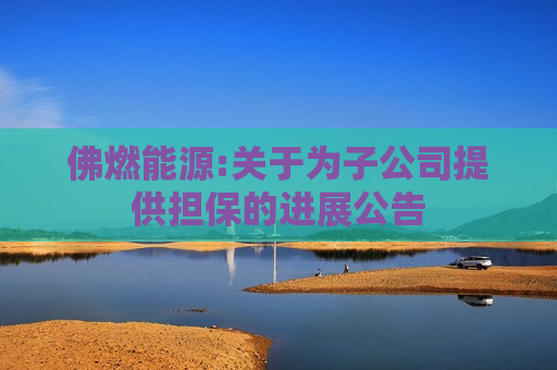 佛燃能源:关于为子公司提供担保的进展公告
