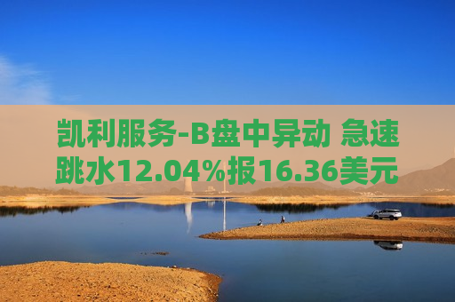 凯利服务-B盘中异动 急速跳水12.04%报16.36美元