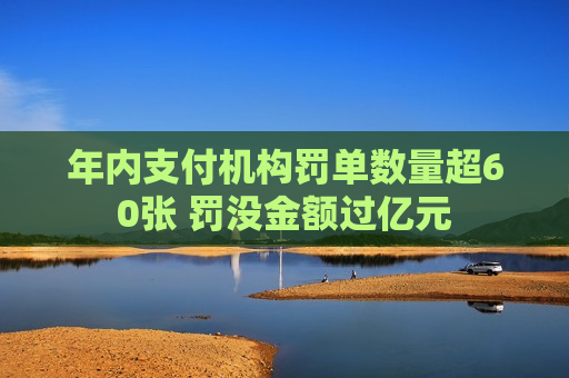 年内支付机构罚单数量超60张 罚没金额过亿元
