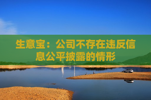 生意宝：公司不存在违反信息公平披露的情形  第1张