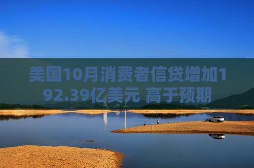 美国10月消费者信贷增加192.39亿美元 高于预期