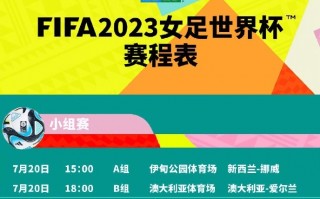 2023年女足世界杯赛程表(2023年女足世界杯赛程表图片)