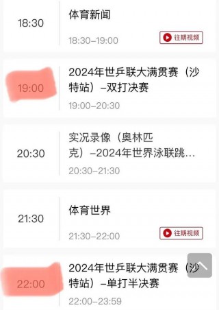央视体育直播节目单(央视体育直播节目单在哪看)