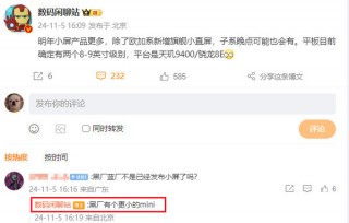 曝明年小屏产品更多！除了欧加 子系晚点可能也会有