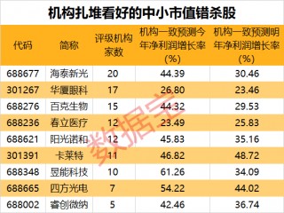 下一个反弹急先锋？估值处于历史低位，中小市值股或被“错杀”！ 四大维度筛选，潜力股名单出炉