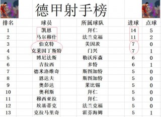 新浪体育德甲积分榜(新浪体育新闻德甲积分)