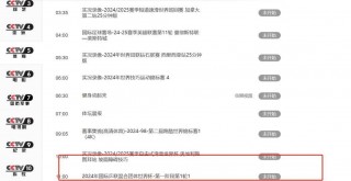 cctv5节目表预告(cctv6节目表预告表)