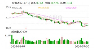 金徽酒：变更非公开发行股票持续督导保荐代表人