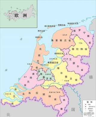 荷兰地图(荷兰地图位置世界地图)