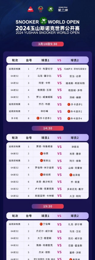 斯诺克赛程(斯诺克赛程20232024赛程表)