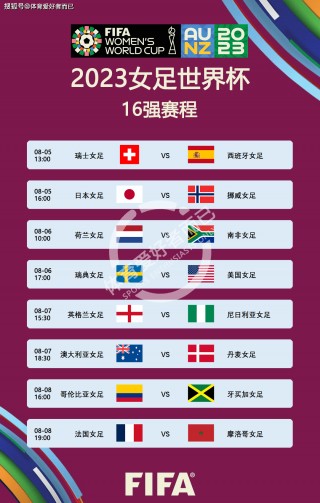 女足世界杯2023赛程表格(女足世界杯2023赛程表格下载)