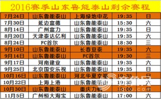 山东鲁能赛程表(山东鲁能赛程表最新消息)