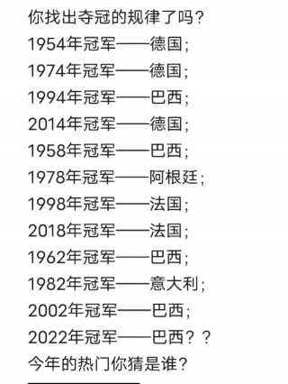 世界杯冠军一览表(世界杯冠军一览表比分)
