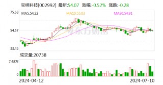 宝明科技：预计2024-0322024年上半年净利润亏损4000万元~5000万元