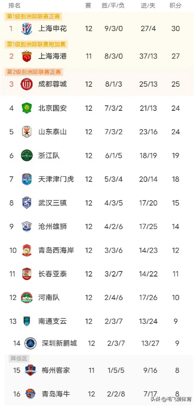 中超联赛水平世界排名(中超联赛水平世界排名表)  第1张