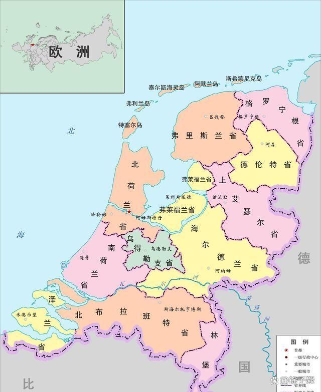 荷兰地图(荷兰地图位置世界地图)  第2张