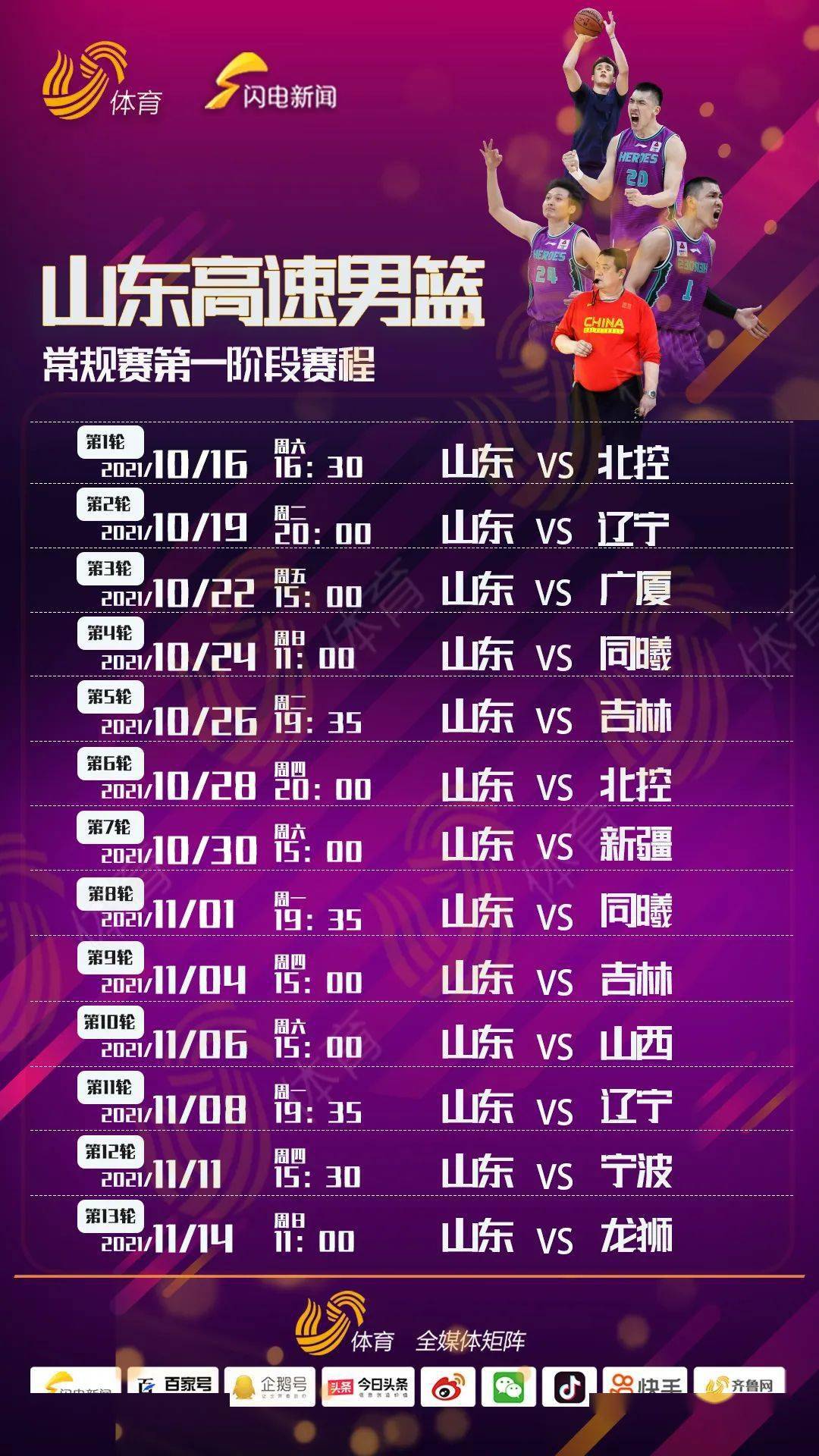 cba季前赛赛程时间表(cba季前赛赛程时间表直播回放视频)  第2张