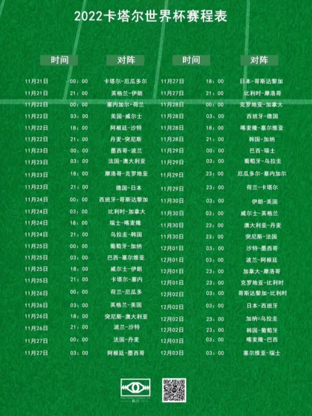 今天世界杯赛程表时间(今天世界杯赛程表时间几点)  第2张